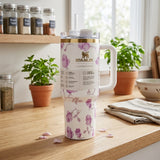 STANLEY Quencher H2.0 Tumbler 40 oz - Whit Pink Edition